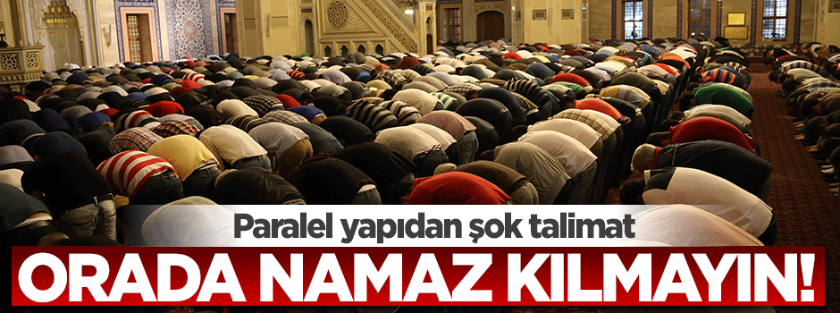 Paralel yapı mescide ineni aforoz etmiş