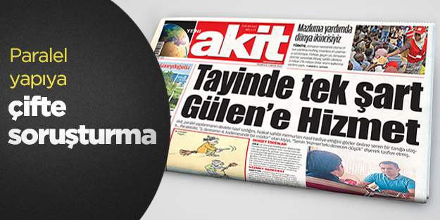 Paralel yapıya çifte soruşturma