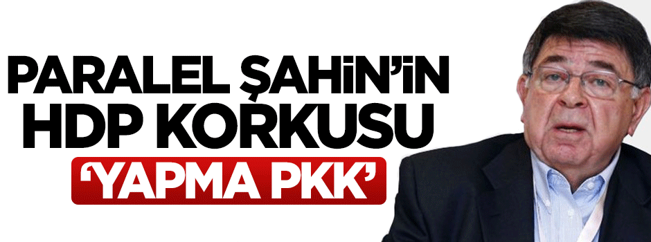 Paralel yazardan PKK'ya uyarı: HDP'yi barajın altına bırakacaksınız!