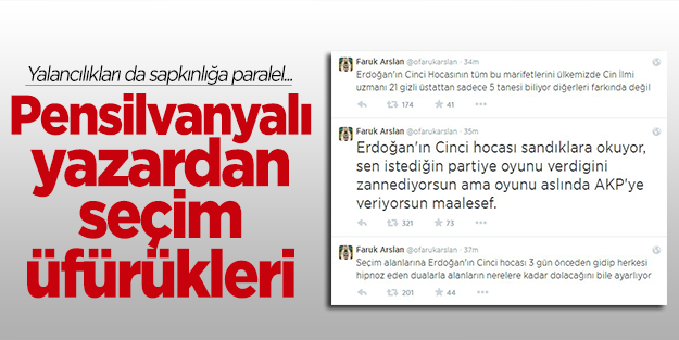 Paralel yazardan seçim üfürükleri