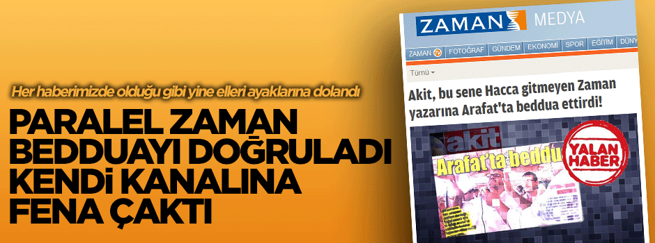 Paralel Zaman bedduayı doğruladı, kendi kanalına çaktı