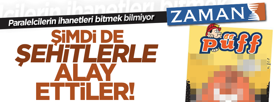 Paralel Zaman'dan şehitlerle dalga geçen karikatür!