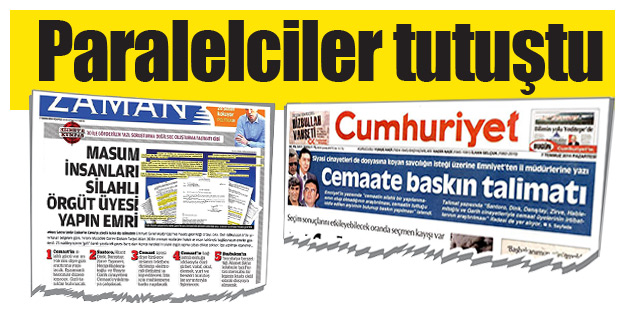 Paralelciler tutuştu