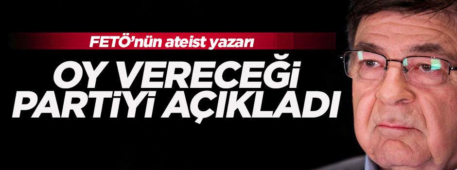 Paralelin ateist yazarı oy vereceği partiyi açıkladı!
