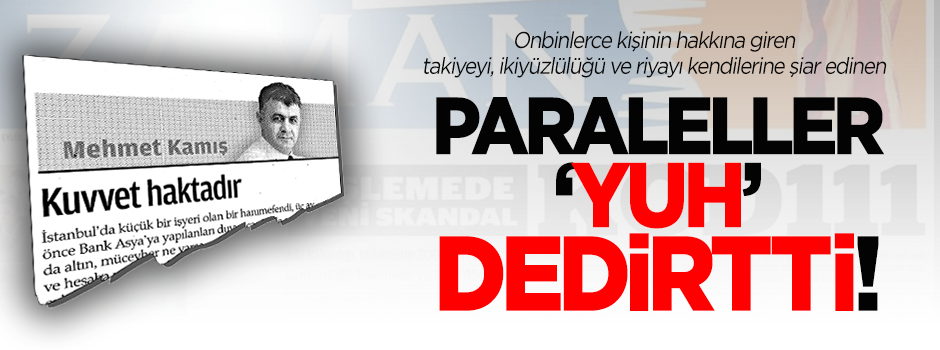 Paraleller 'Yuh' dedirtti