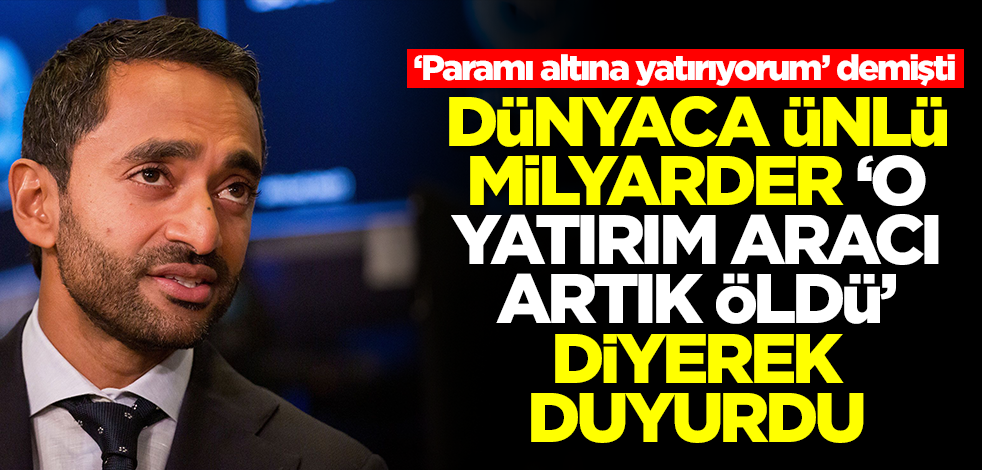 'Paramı altına yatırıyorum' demişti! Dünyaca ünlü milyarder 'O yatırım aracı artık öldü' diyerek duyurdu