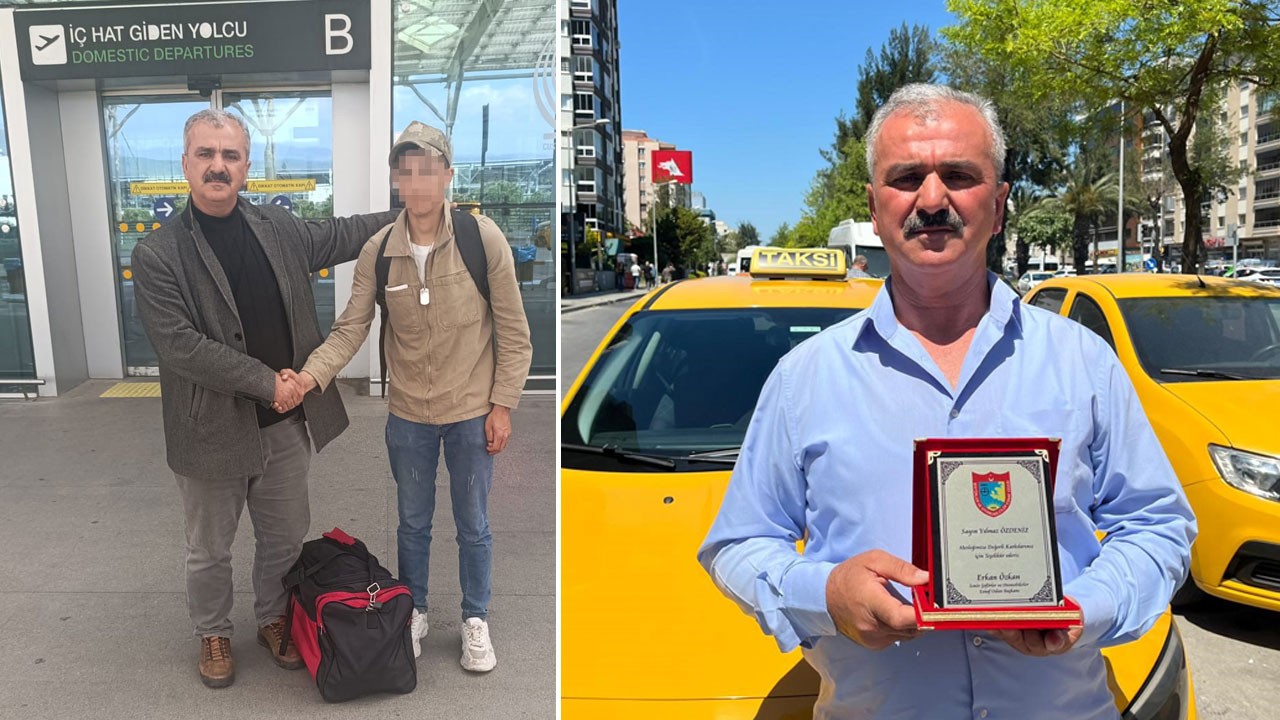 Parası çalınan askerin imdadına taksi şoförü yetişti: Önce karakola sonra havalimanına yetiştirdi, tek kuruş almadı!