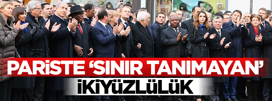 Paris’te ‘sınır tanımayan’ ikiyüzlülük