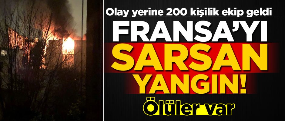 Paris'te yangın: 7 ölü