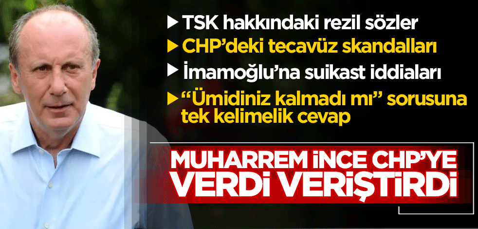 Parti ismi ve logosu hazır olan Muharrem İnce'den CHP'ye salvolar