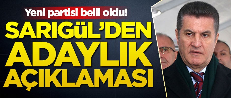 Partisi belli olan Mustafa Sarıgül'den 'adaylık' açıklaması