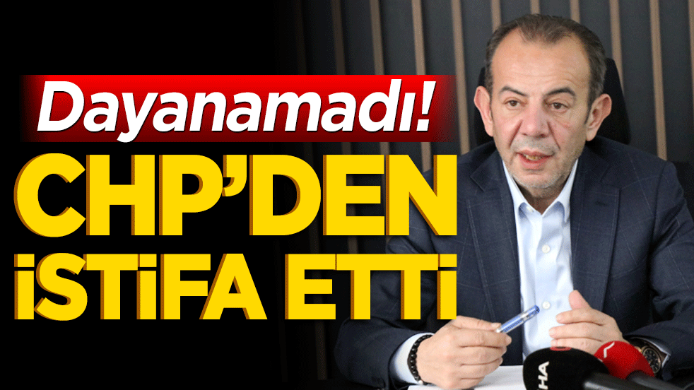 Partisindeki sinsi koltuk kavgalarına isyan eden Tanju Özcan CHP'den resmen istifa etti