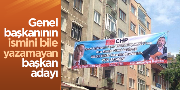 Partisinin genel başkanının ismini bile yazamayan başkan adayı