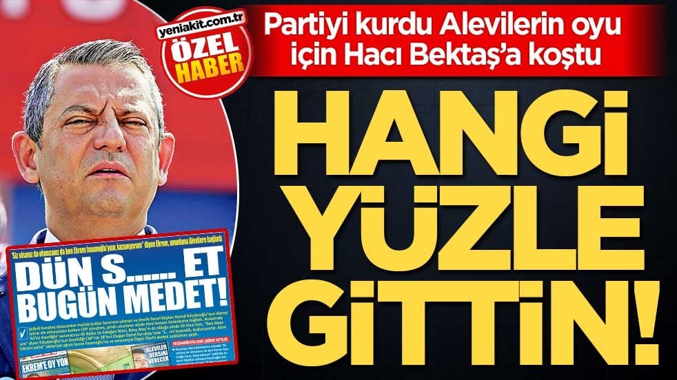 Partiyi kurdu, Alevilerin oyu için Hacı Bektaş’a koştu! Hangi yüzle gittin!