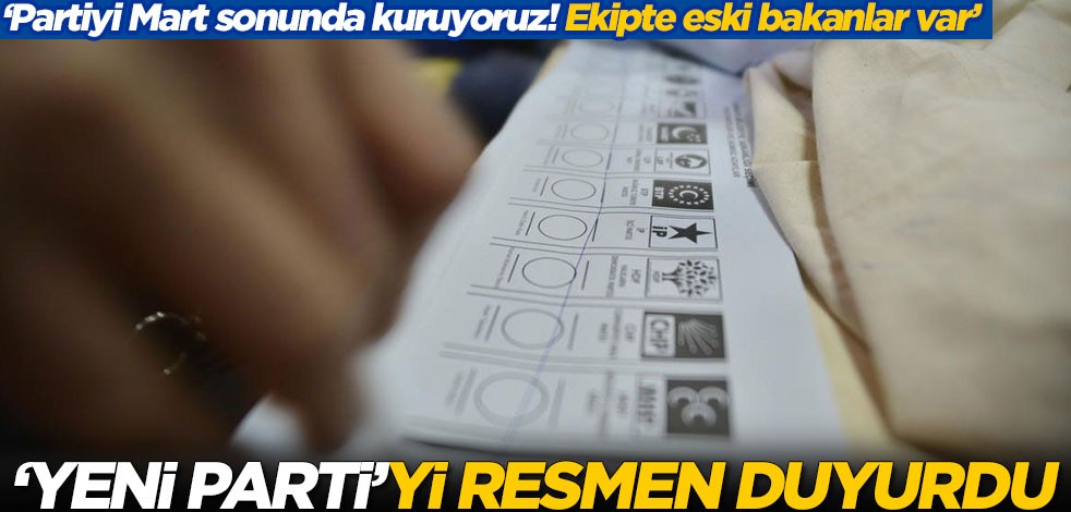 Öztürk Yılmaz 'Partiyi Mart sonunda kuruyoruz' deyip bomba detayı duyurdu!