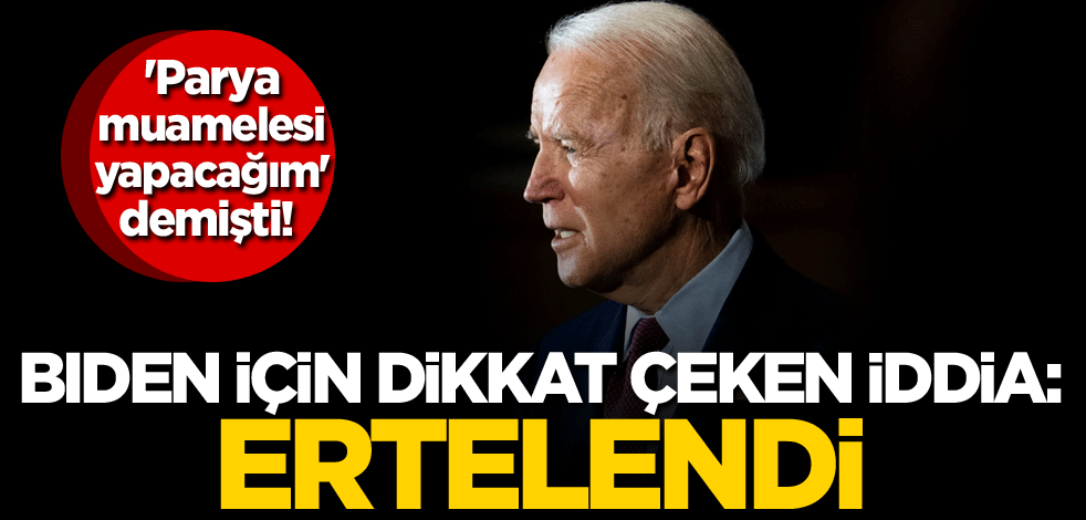'Parya muamelesi yapacağım' demişti! Biden için dikkat çeken iddia: Ertelendi