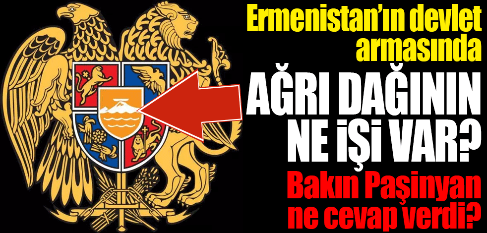 Paşinyan'dan arma eleştirisi: Ağrı Dağı'nın bizimle ne ilgisi var?