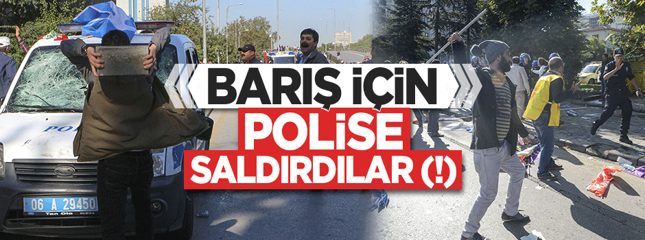 Patlama olduğu gibi polise saldırıya geçtiler!