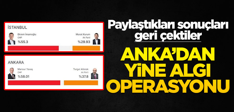 Paylaştıkları sonuçları geri çektiler! ANKA’dan yine algı operasyonu