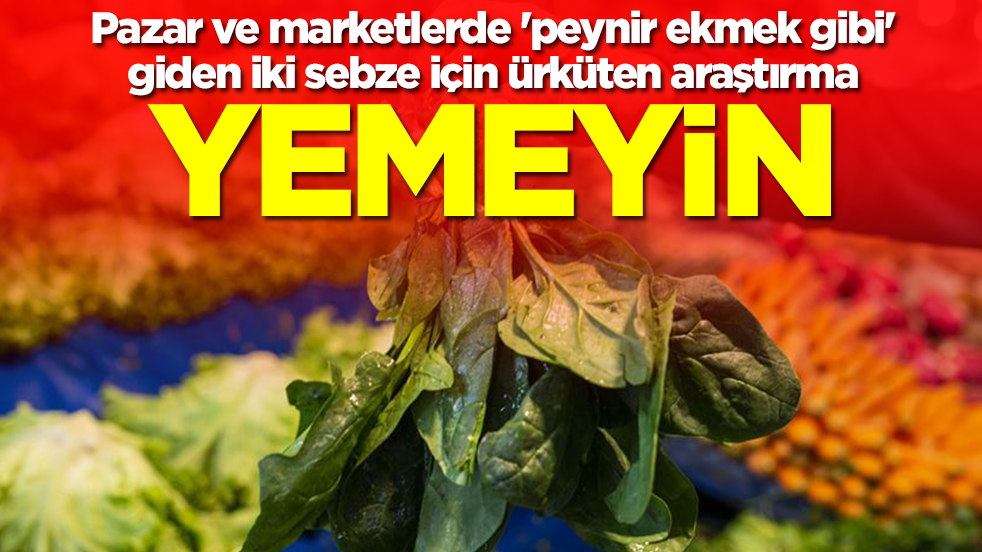 Pazar ve marketlerde 'peynir ekmek gibi' giden iki sebze için ürküten araştırma: Yemeyin