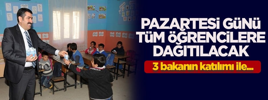 Pazartesi günü tüm öğrencilere dağıtılacak