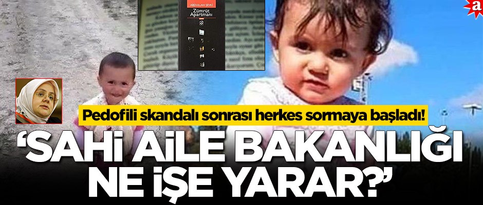 Pedofili skandalı sonrası herkes sormaya başladı! 'Sahi Aile Bakanlığı ne işe yarar?'