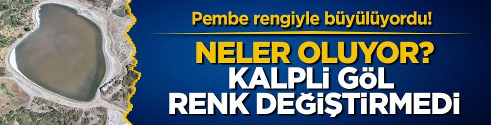 Pembe rengiyle büyülüyordu! Kalpli Göl bu yıl renk değiştirmedi… Neler oluyor?