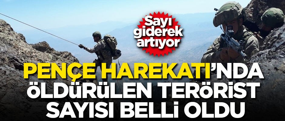 Pençe Harekatı'nda öldürülen terörist sayısı 64'e yükseldi