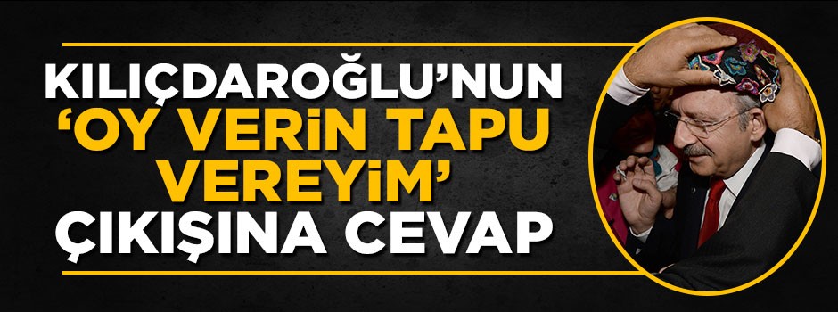 Pendik Belediyesinden Kılıçdaroğlu'nun 'Oy verin tapu vereyim' çıkışına cevap