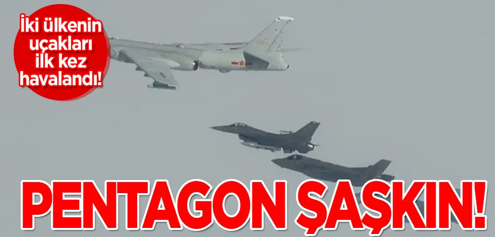 Pentagon şaşkın: İlk kez birlikte uçtuklarını gördük! Savaş uçaklarını F-35'ler önledi! Hiç görülmemiş olay