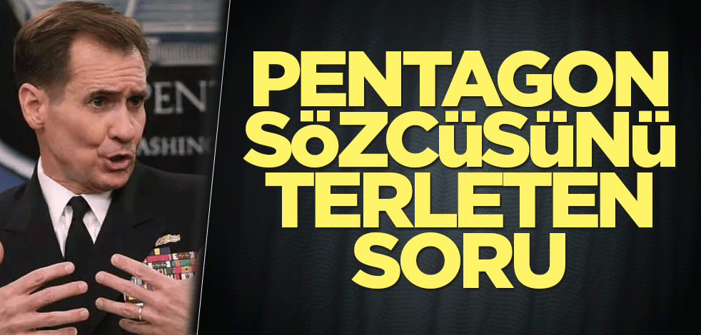 Pentagon sözcüsünü terleten soru