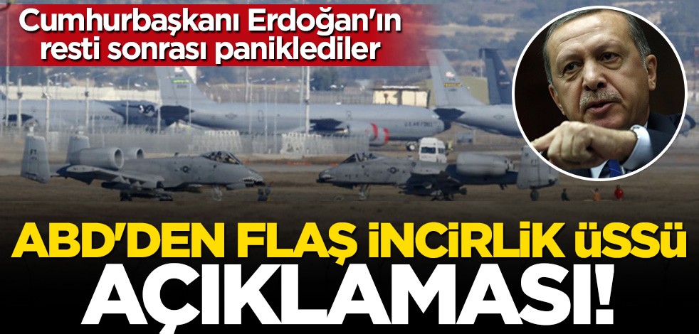 Pentagon'dan flaş İncirlik Üssü açıklaması
