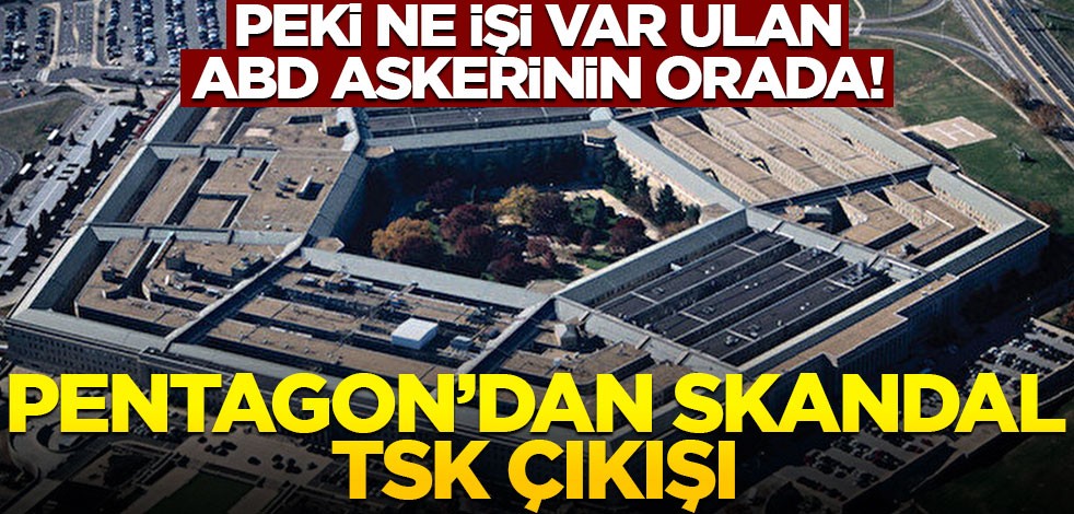 Pentagon'dan skandal TSK çıkışı! Ne işi var ulan ABD askerinin orada!
