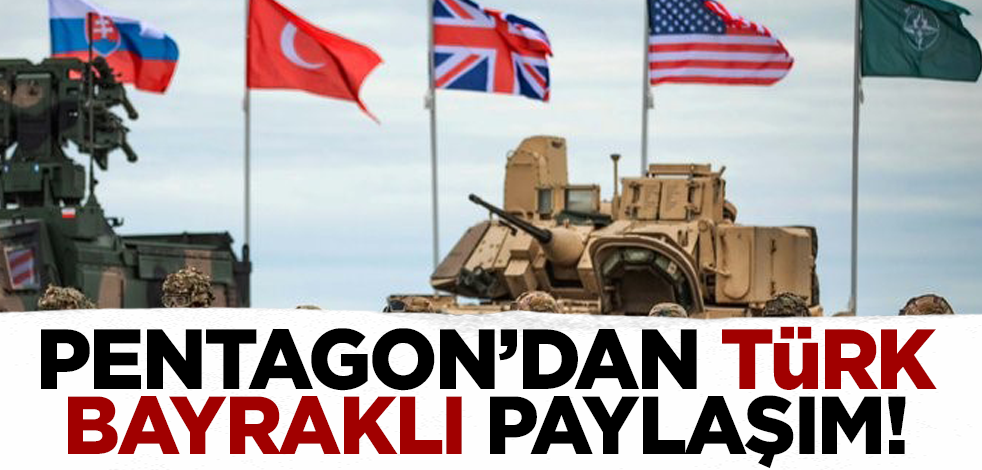Pentagon’dan 'Türk bayraklı' paylaşım