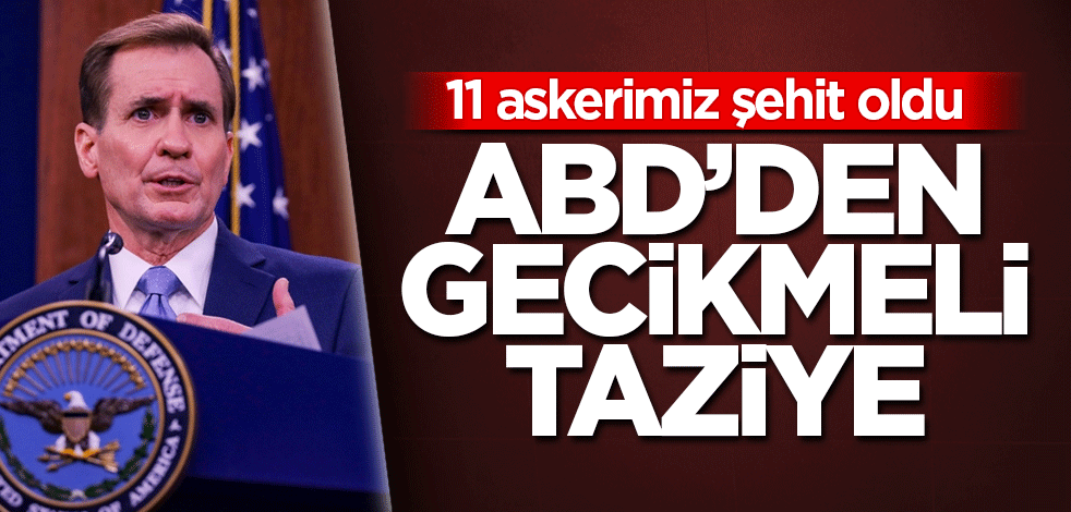 Pentagon'dan Türkiye'ye gecikmeli başsağlığı mesajı