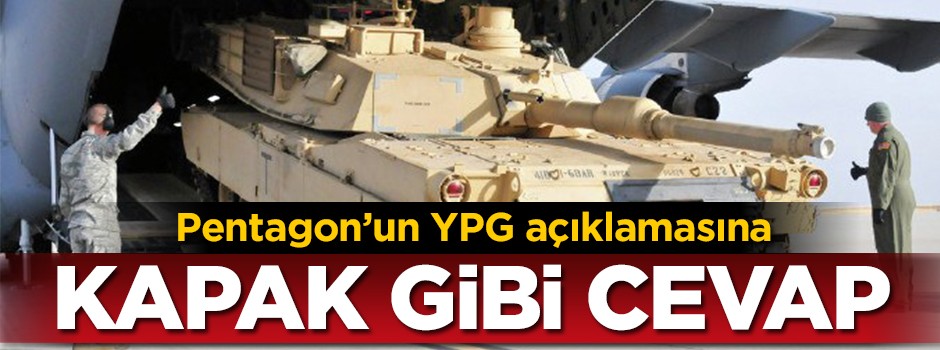 Pentagon'un YPG açıklamasına kapak gibi cevap
