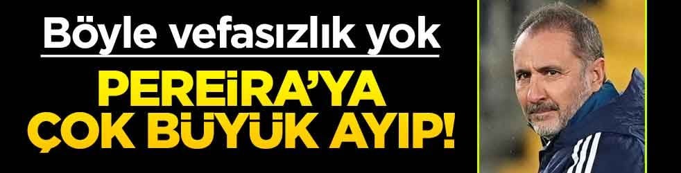 Pereira'ya çok büyük ayıp! Böyle vefasızlık yok