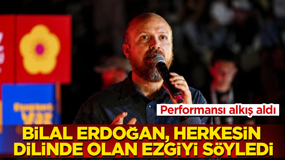 Performansı alkış aldı! Bilal Erdoğan, TÜGVA finalinde herkesin dilinde olan ezgiyi söyledi