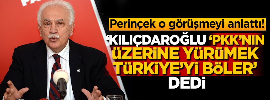 Perinçek CHP ile yaptıkları ittifak görüşmelerini anlattı