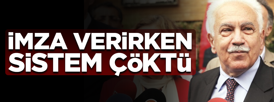 Perinçek döner dönmez imza vermeye koştu