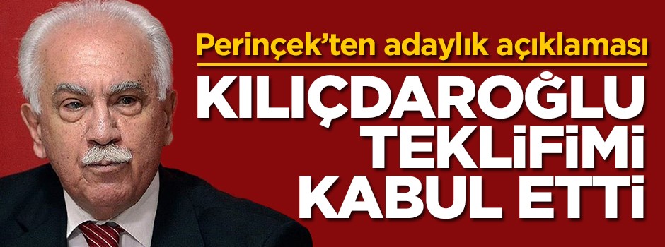 Perinçek: Kılıçdaroğlu ittifak teklifimi kabul etti