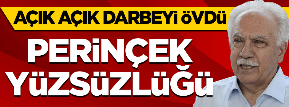 Perinçek yüzsüzlüğü!.. Adamları açık açık darbeyi övdü