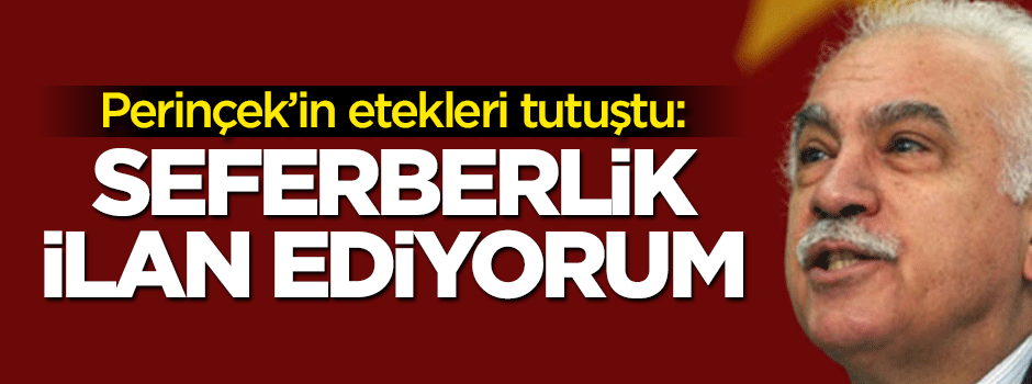 Perinçek’in etekleri tutuştu! ‘Seferberlik ilan ediyorum’