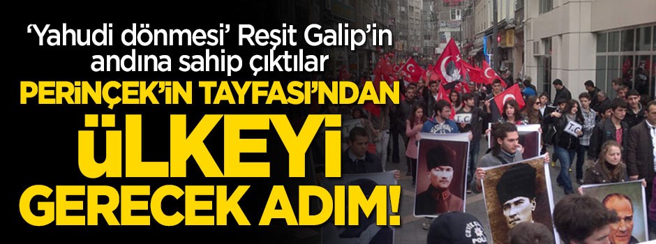 Perinçek'in tayfasından ülkeyi gerecek adım! 'Yahudi dönmesi' Reşit Galip'in andına sahip çıktılar
