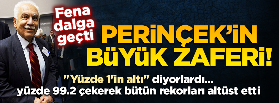Perinçek'le fena dalga geçti! "Büyük zafer"