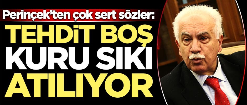 Perinçek'ten çok sert sözler: Tehdit boş, kuru sıkı atılıyor