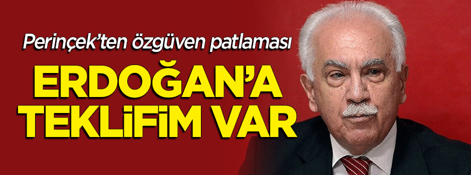 Perinçek'ten 'özgüven' patlaması: Erdoğan'a yardımcılık teklif edeceğim