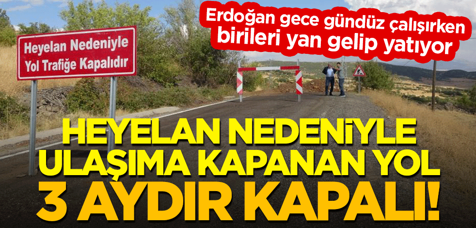 'Pes' dedirten ihmalkarlık! Heyelan nedeniyle ulaşıma kapanan yol 3 aydır kapalı!