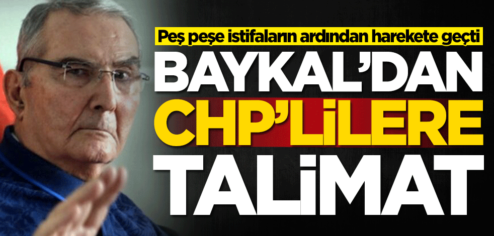 Peş peşe istifalar sonrası Deniz Baykal'dan CHP'lilere talimat