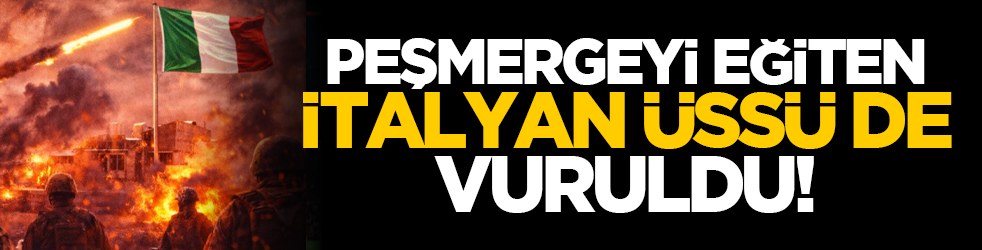 Peşmergeyi eğiten İtalyan Üssü de vuruldu!